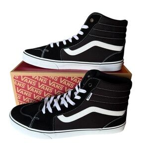 NEW Vans sneakers Size 13 Men’s‎ Filmore High Tops Black and White Stripe Shoes